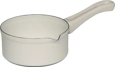 Produktbild von Riess Emaille Babystielkasserolle Ø 14cm, 0,75 weiß
