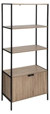 Produktbild von Bücherregal mit Schrank und Regalen in Eichenoptik ALIA II