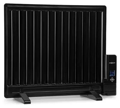 Image de oneConcept Radiateur Electrique Mobile, Radiateur à Bain d'Huile Fixation Murale, Faible Consommation d'Energie et Silencieux, 600W, Chauffage Electrique avec Thermostat, Tactile, Chauffage d'Appoint