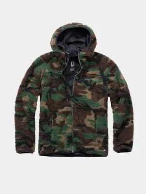 Image de Brandit - Veste de travail Teddyfleece wood camo - XL