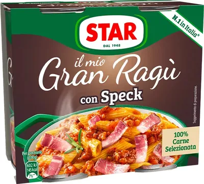 Produktbild von 12x Star Il Mio Gran Ragù Speck Kochsauce - Pastasauce 2x180g