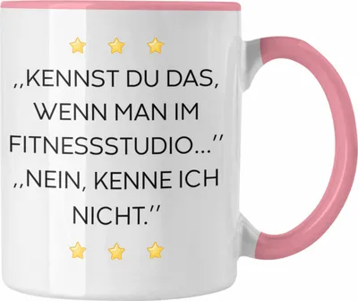 Produktbild von Trendation - Lustige Tasse mit Spruch für Frauen Männer Arbeit Büro Lustig Tassen Becher mit Sprüchen Kollegin Geschenk Sarkasmus Fitness (Rosa)