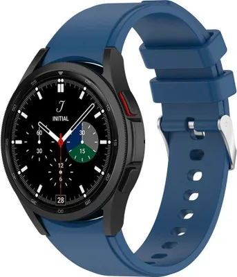 Produktbild von Strap-it Samsung Galaxy Watch 4 Classic 42mm Armband Silikon (dunkelblau)