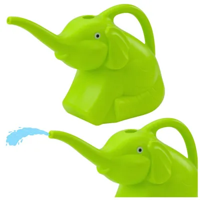 Immagine prodotto di Piccolo annaffiatoio in plastica per bambini Elefante verde