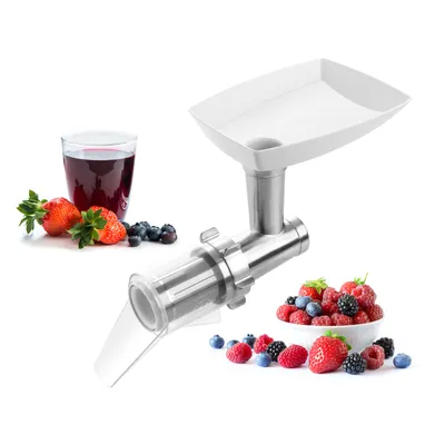 Obrázek produktu pro Eta ETA002898050, Nástavec na lisování ovoce, 0,8 l, Nerezová ocel, Bílá, Průhledná, Nerezová ocel, Plast, 415 mm, 175 mm