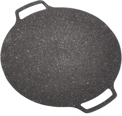 Produktbild von Runde Edelstahl-Grillplatte für Innen- und Außenraum, antistatisch, universell für Durchmesser 33 cm geeignet