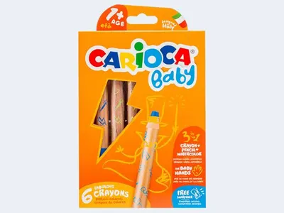 Produktbild von Carioca 3 in 1 Crayon 6 Stück(e)