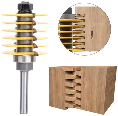 Fingerfräser-Bit 8 mm Schaft, verstellbares Lager - Holzverarbeitung