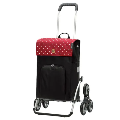 Produktbild von Andersen SHOPPER MANUFAKTUR Einkaufstrolley Treppensteiger Royal Shopper Malit 45L Red rot 115cm