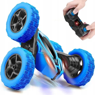 Obrázok produktu pre Diaľkovo Ovládané Kaskadérske Auto 360° Modré/Červené