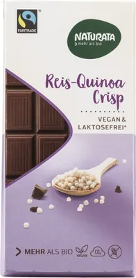 Produktbild von Schokolade - Reis Quinoa Crisp vegan & laktosefrei 100g