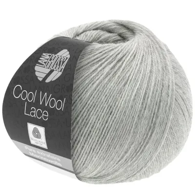 Produktbild von Lana Grossa Cool Wool Lace 027 Hellgrau 50g