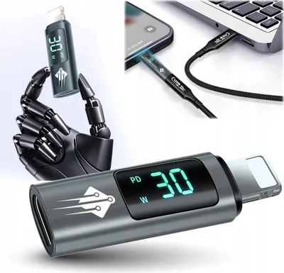 Zdjęcie produktu dla Adapter przejściówka z USB C USB-C do Lightning Power Delivery PD 30W