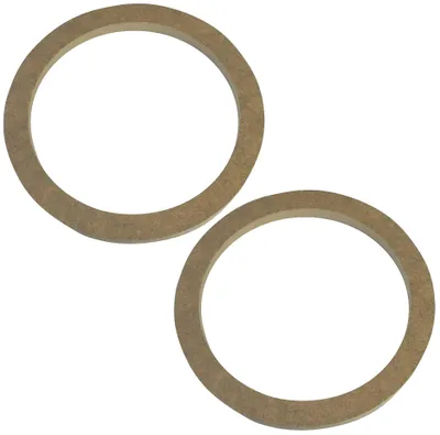 Lautsprecherringe Ø165 mm, MDF, 2er-Set, 177x144x12 mm