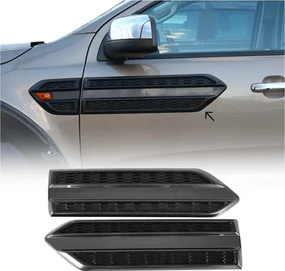 Obrázek produktu pro Ochrana bočních dveří pro VW Amarok 2010-2025 ABS černá 2x
