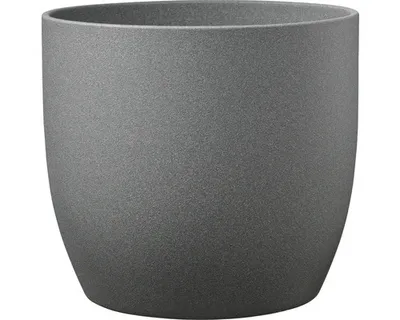 Produktbild von Blumentopf Soendgen Basel Stone Keramik Ø 14 cm H 13 cm dunkelgrau