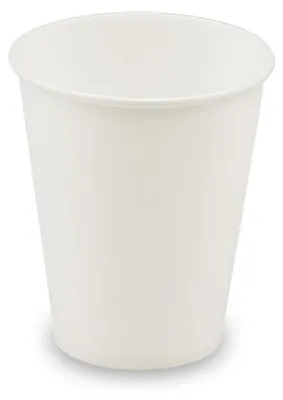 Produktbild von 80x Automatenbecher Heißgetränke to go Pappbecher weiß 150 ml Ø 70 mm