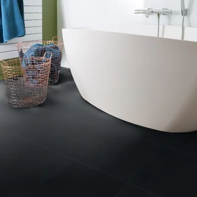 Produktbild von Gerflor Vinyl Fliese Design 0221 Black Tile 1m²
