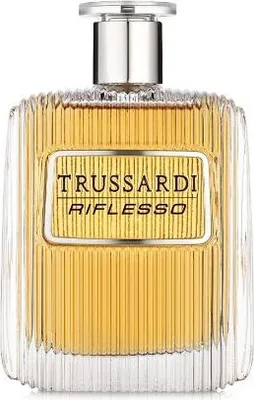 A bottle of Trussardi Riflesso Eau de Toilette for men.