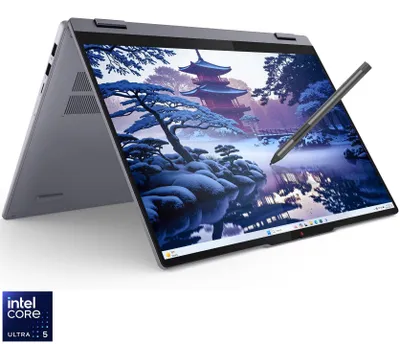 Immagine prodotto di Laptop Lenovo IdeaPad 5 2-in-1 16IAL10 con processore Intel® Core™ Ultra 5 225U fino a 4.8GHz, 16" WUXGA, Touch, 16GB LPDDR5x RAM, 512GB SSD, Intel® Graphics, Windows® 11 Home, Luna Grey