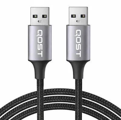 Productafbeelding van Qost - USB-A 3.0 naar USB-A 3.0 Kabel- 5 Gbps - Datakabel - USB Verlengkabel - 3 Meter - Spacegrey
