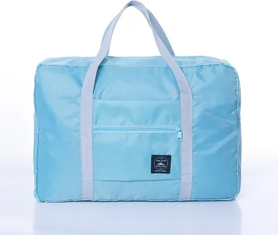 Produktbild von Neue Multifunktion Ale Faltbare Reisetasche Single Shoulder Handgepäck Tasche Große Kapazität Gepäck Aufbewahrung Tasche, hellblau