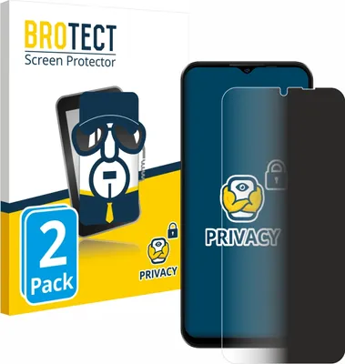 Produktbild von 2x BROTECT Sichtschutzfolie für Ulefone Note 16 Pro Anti-Spy Privacy Sichtschutz Blickschutz Folie Blaulicht-Schutz