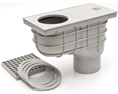 Produktbild von Dachrinnenablauf Regensinkkasten Regenrohrablauf senkrechter Sinkkasten 325 As