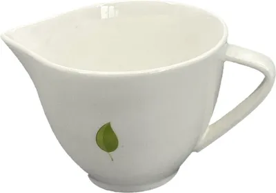 Produktbild von Milchkännchen Blättermilch aus grünem Porzellan, 150ml, Spülmaschinenfest