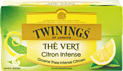 Produktbild von Twinings Grüner Tee Zitrone 25 x 2 Gramm