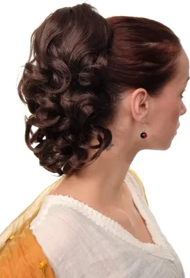 Produktbild von WIG ME UP Haarteil gewellt halblang 1 Kamm+Gummizug mittleres Braun Modell: JL-3023