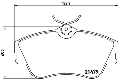 Produktbild von Brembo Bremsbelagsatz, Scheibenbremse Vorderachse P 85 029
