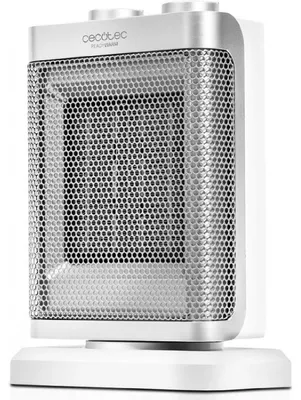 Obrázok produktu pre Cecotec 05309, Elektrický ohrievač s ventilátorom, Keramický, Vnútorný, Podlaha, Tabuľka, Nerezová oceľ, Biela, 1500 W