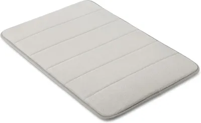 Produktbild von Rutschfeste Badematte aus Memory-Schaum – ultraweich, saugfähig, schnelltrocknend, 43×61 cm (hellgrau)