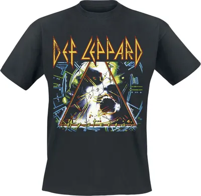 Produktbild von Def Leppard T-Shirt Herren Hysteria schwarz Band-Merch, Bands 100% Baumwolle M