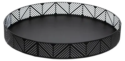 Produktbild von Dekoratives Tablett, Küche, schwarz, Ø 30 cm
