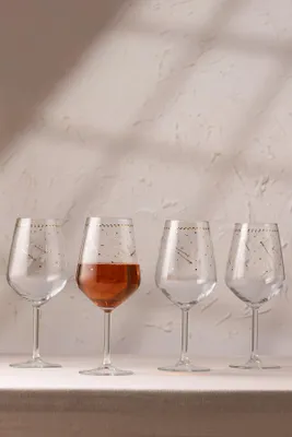 Obrázok produktu pre Hermia Concept, súprava kvalitných pohárov na víno (4 ks), 9,1 x 9,1 x 21,8 cm / 490 ml | 100 % sklo, pre dlhú životnosť odporúčame umývať ručne | Priehľadné, ideálne na slávnostné príležitosti.