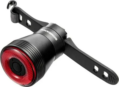 Produktbild von Rücklicht für Fahrrad, Rockbros TL907Q52 LED, USB-betrieben, mit Bremslichtfunktion, zur Montage am Sattelrohr