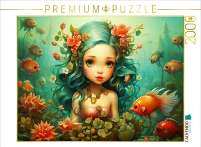 Produktbild von CALVENDO Puzzle Meerjungfrau | 2000 Teile Lege-Größe 90x67cm Foto-Puzzle für glückliche Stunden