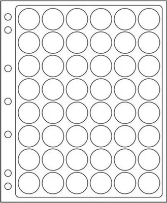 Produktbild von Kunststoffhüllen ENCAP, für 48 Münzen mit einem InnenØ von 22,2 bis 23 mm