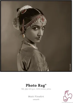 Immagine prodotto di Hahnemühle Photo Rag® FineArt Inkjet-Paper - 188 g/m² - 17" x 12 m - 1 rotolo