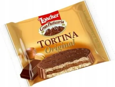 Produktbild von Tortina Original 21g Waffel mit Schokoladenüberzug - Loacker