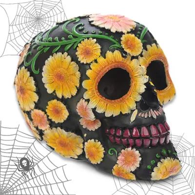 Produktbild von Deko Totenkopf Sugar Skull - Tag der Toten - Totenschädel Figur - mtb more