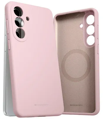 Immagine prodotto di Custodia Mercury Pure MagSafe in silicone rosa sabbia per Samsung Galaxy S26+