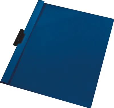 Produktbild von Herlitz Klemmhefter A4 Kunststoff bl 30 Bla Vorderdeckel tr Metallclip sw