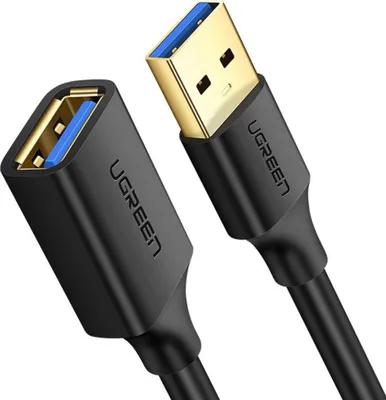 Produktbild von Ugreen Kabel Verlängerungskabel Usb 3.0 (Buchse) - Usb 3.0 (Stecker) 3 M Schwarz (Us129 30127)