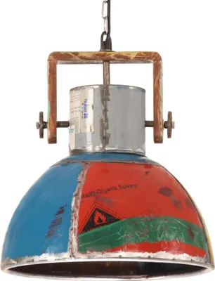 Produktbild von vidaXL Hängelampe Industrie-Stil 25 W Mehrfarbig Rund 40 cm E27