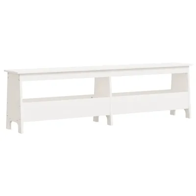 Produktbild von Flurbank Weiß 160x28x45 cm Massivholz Kiefer