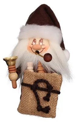 Produktbild von Ulbricht Räuchermann Miniwichtel Weihnachtsmann mit Glocke