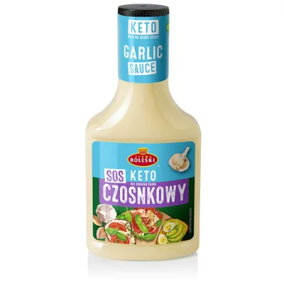 Obrázok produktu pre KETO cesnaková omáčka bez pridaného cukru 280g ROLESKI